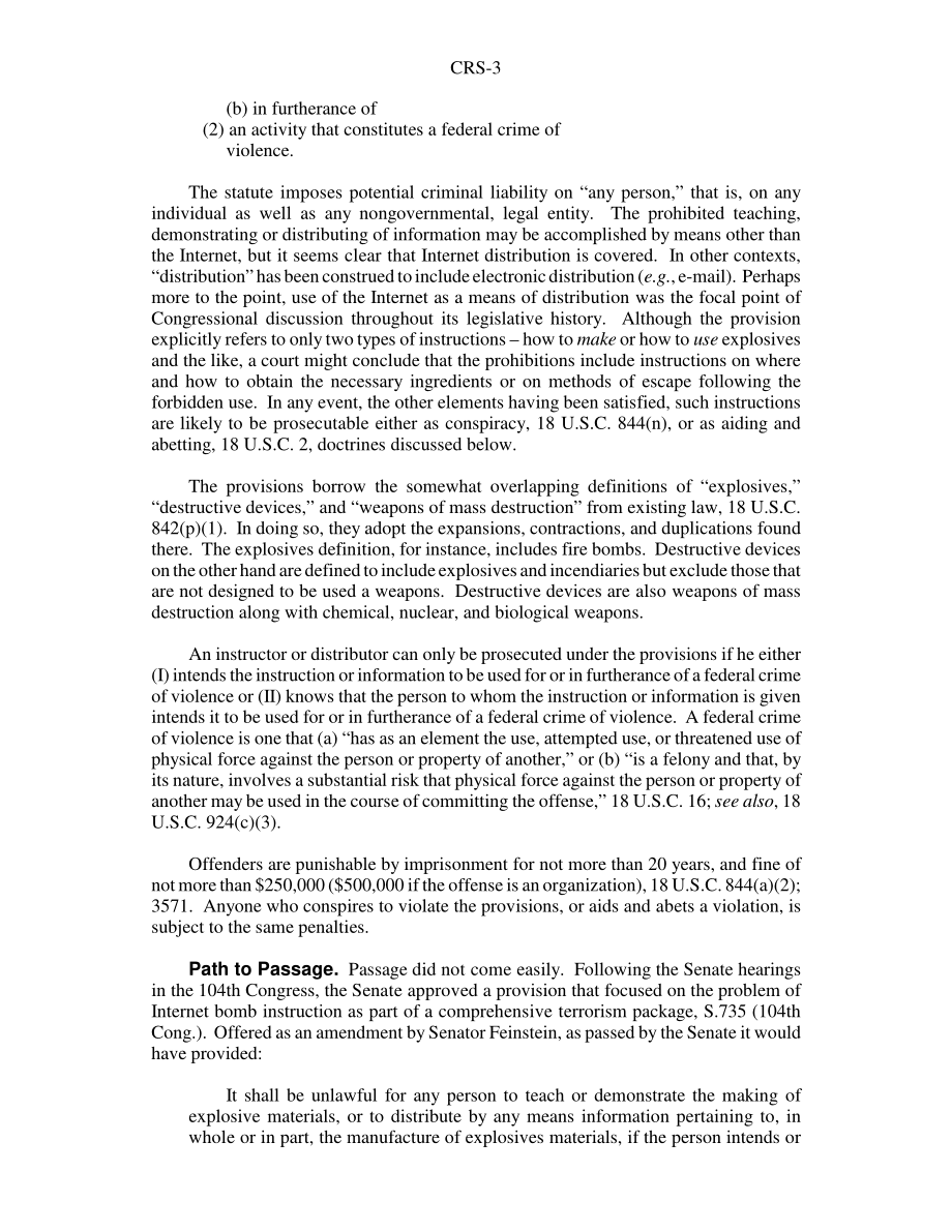 [20030910]RS21616_在线制作炸弹：联邦刑法简略概述.pdf_第3页