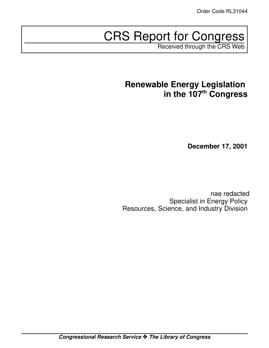 [20011217]RL31044_第107届国会可再生能源立法.pdf_第1页