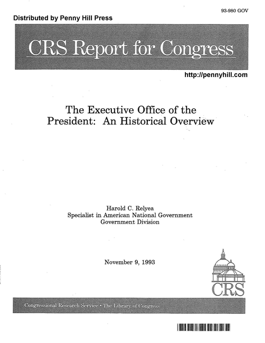 [19931109]93-980_总统办公厅：历史概述.pdf_第1页