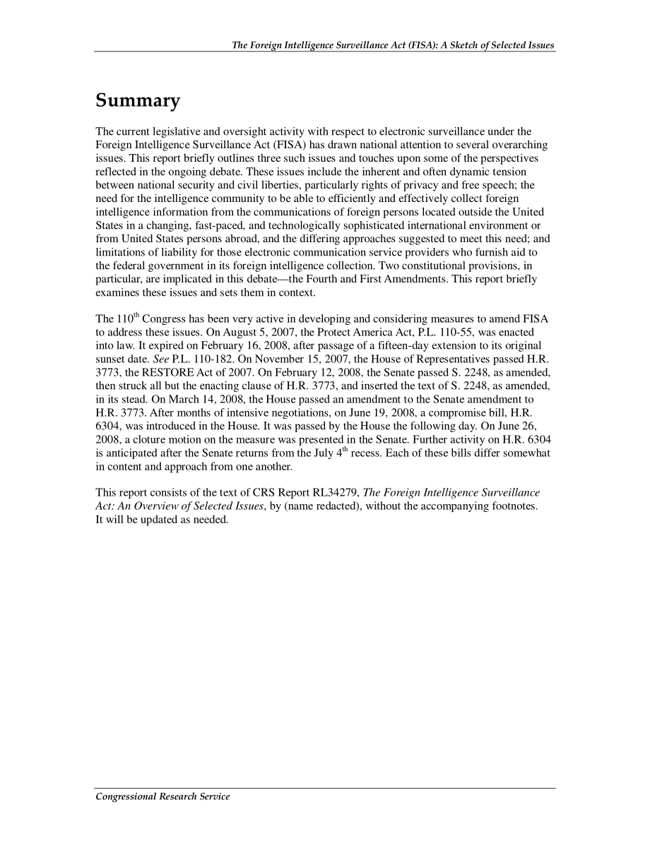 [20080707]RL34566_《外国情报监视法》（FISA）：选定问题的草图.pdf_第2页