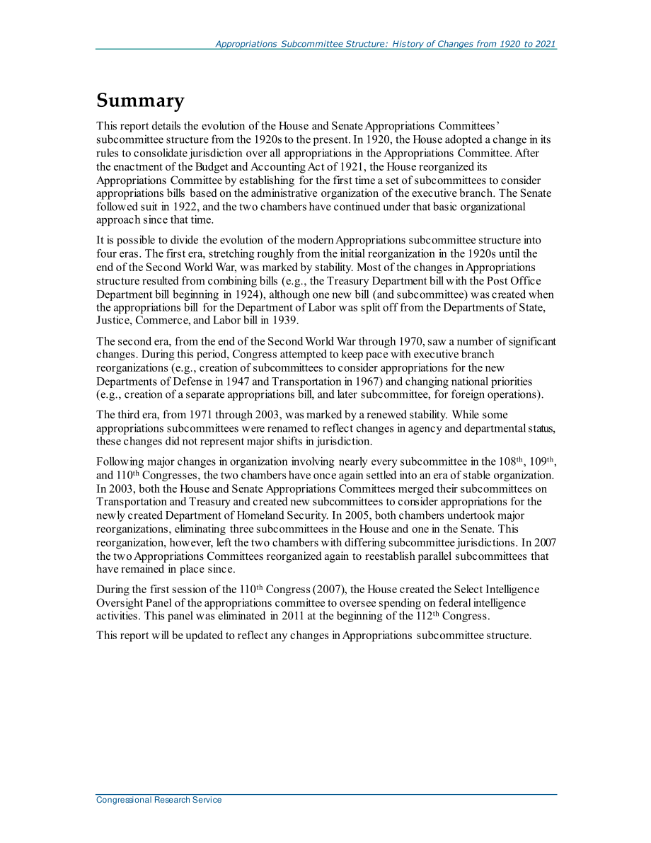 [20210208]RL31572_拨款小组委员会结构：1920至2021的变化历史.pdf_第2页