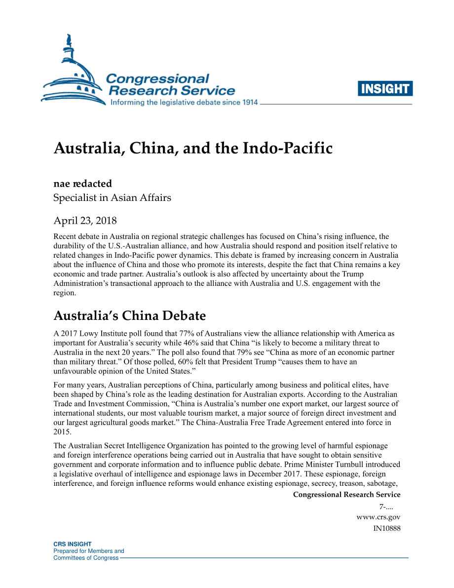 [20180423]IN10888_澳大利亚、中国和印度-太平洋.pdf_第1页