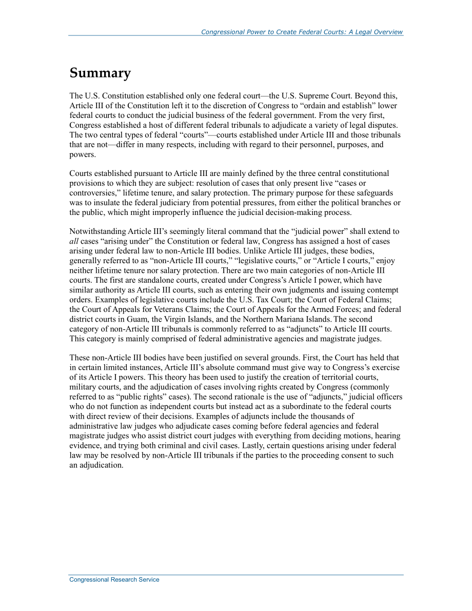 [20150601]R43746_国会设立联邦法院的权力：法律概述.pdf_第2页