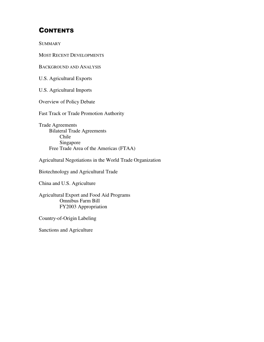 [20030117]IB10077_第107届国会的农业贸易问题.pdf_第2页