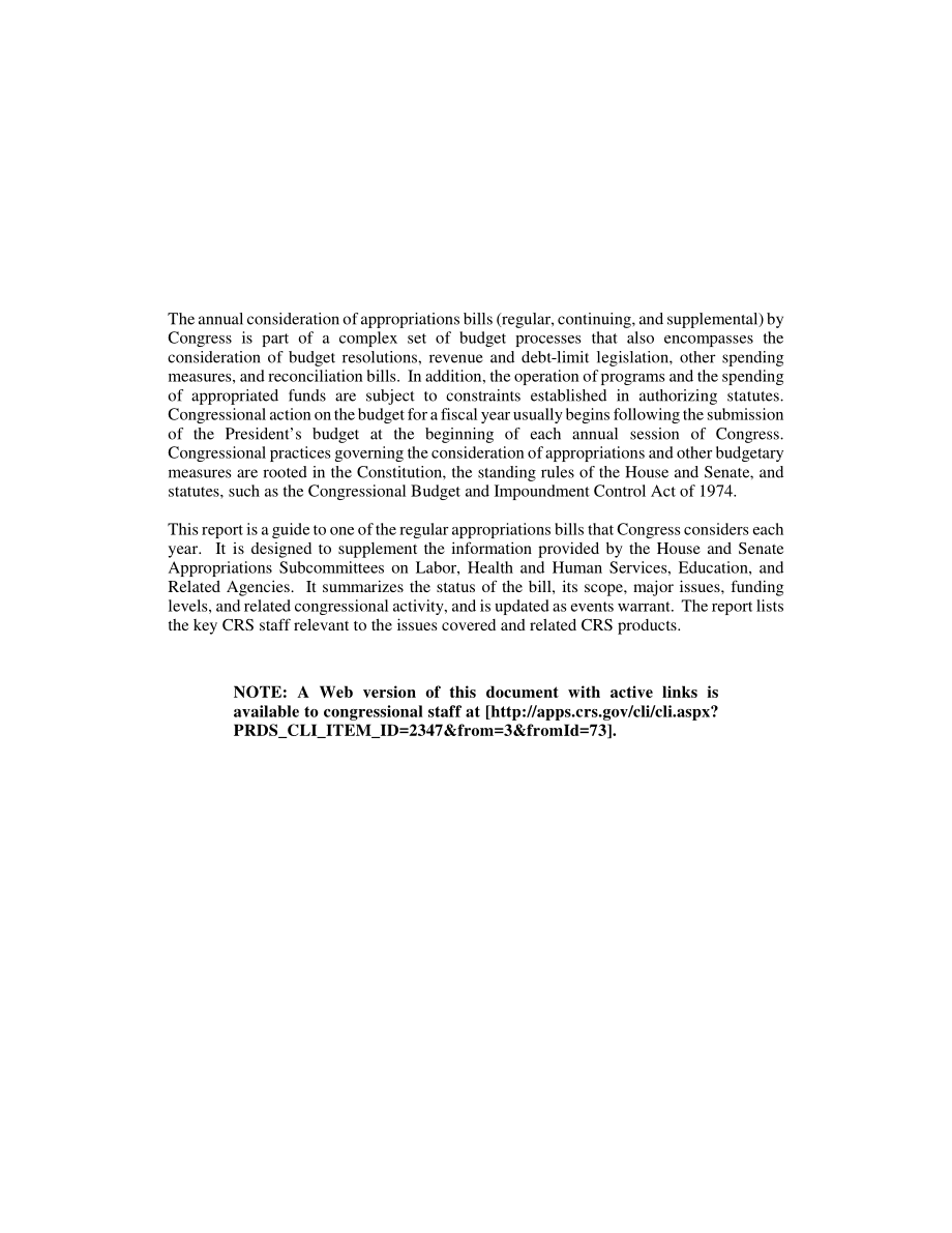 [20080201]RL34076_劳动、卫生和公共服务以及教育：2008财年拨款.pdf_第2页