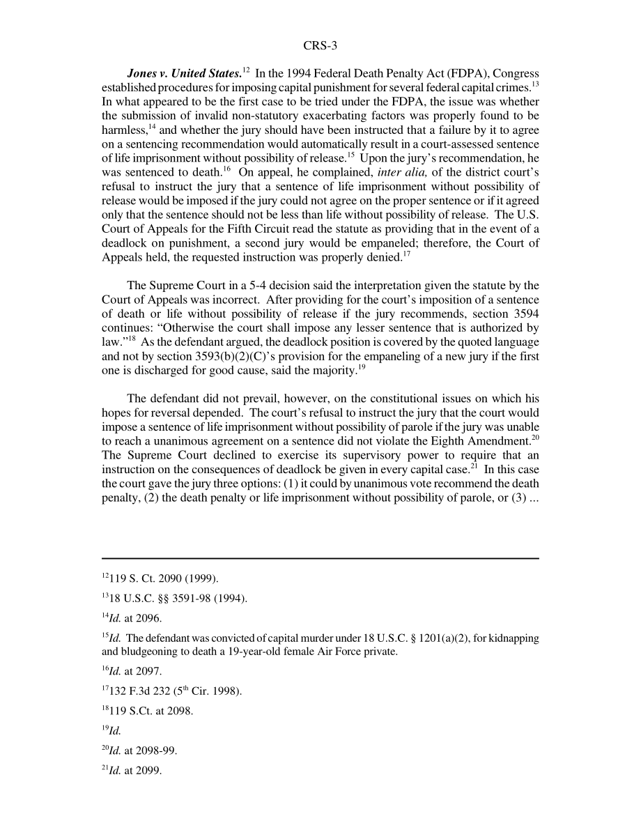 [19991021]RS20369_死刑： Summary of Supreme Court Decisions of the 1998-99 Term.pdf_第3页