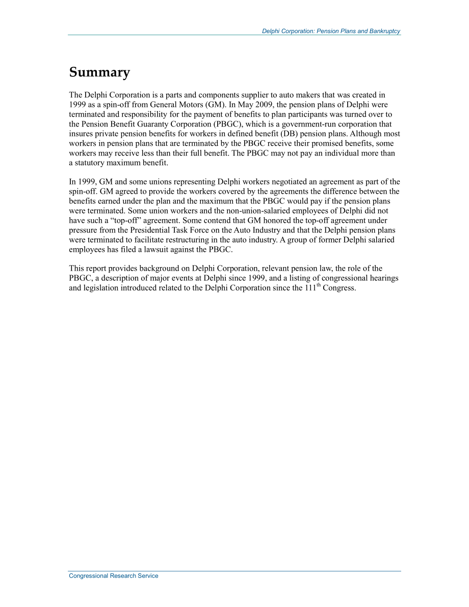[20140123]R42076_德尔福公司：养老金计划和破产.pdf_第2页