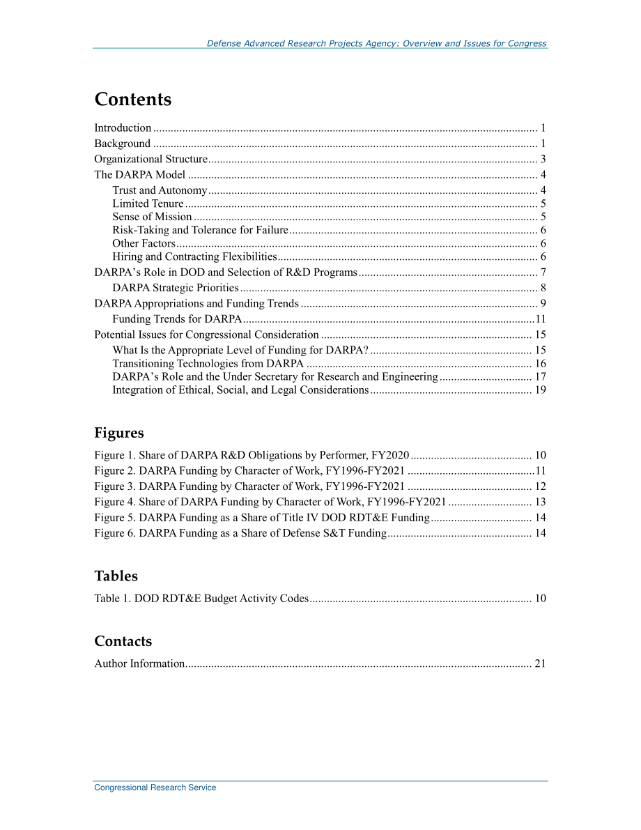[20210819]R45088_国防高级研究项目局：国会概况和议题.pdf_第3页