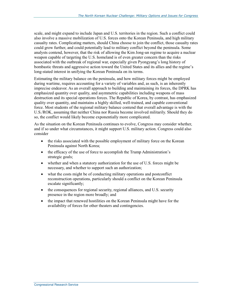 [20171106]R44994_朝鲜核挑战：国会的军事选择和问题.pdf_第3页