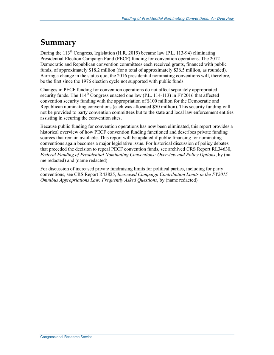 [20160504]R43976_总统提名大会的资金筹措：概述.pdf_第2页