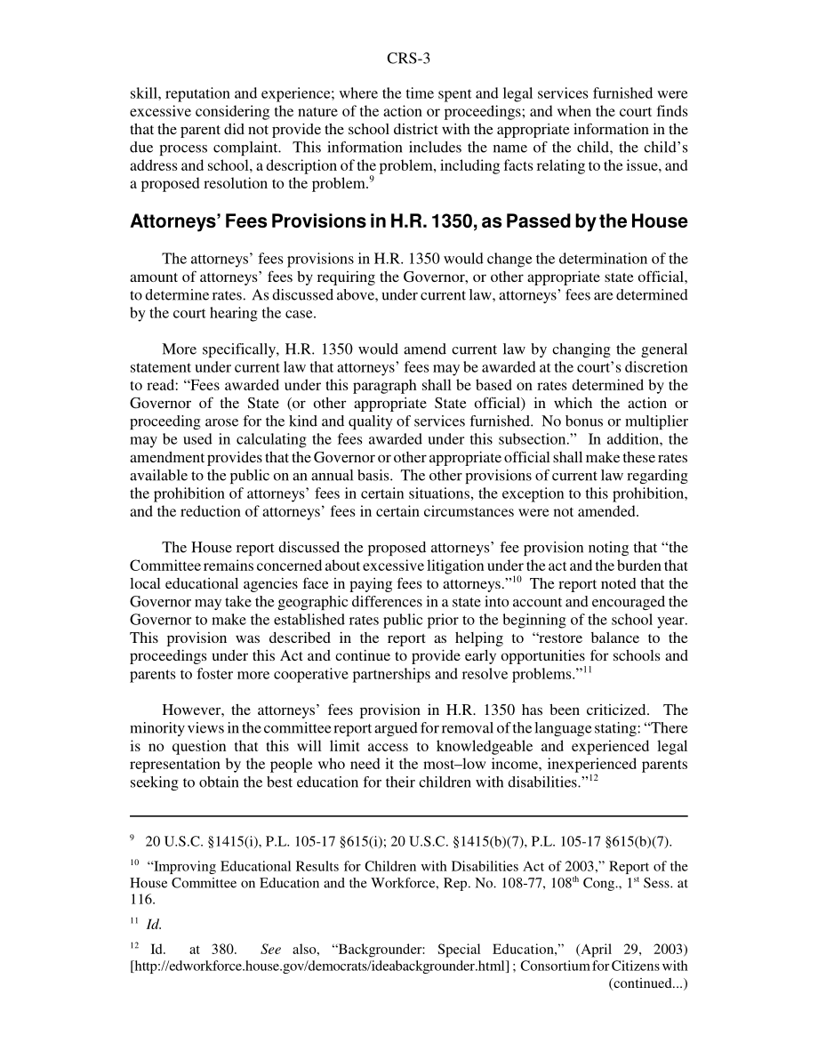 [20040608]RS21690_《残疾人教育法》（IDEA）：现行法律和H.R.中的律师费规定1350年第108届国会参众两院通过.pdf_第3页