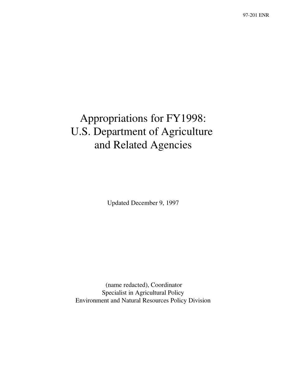 [19971209]97-201_1998财年拨款：美国农业部及相关机构.pdf_第1页