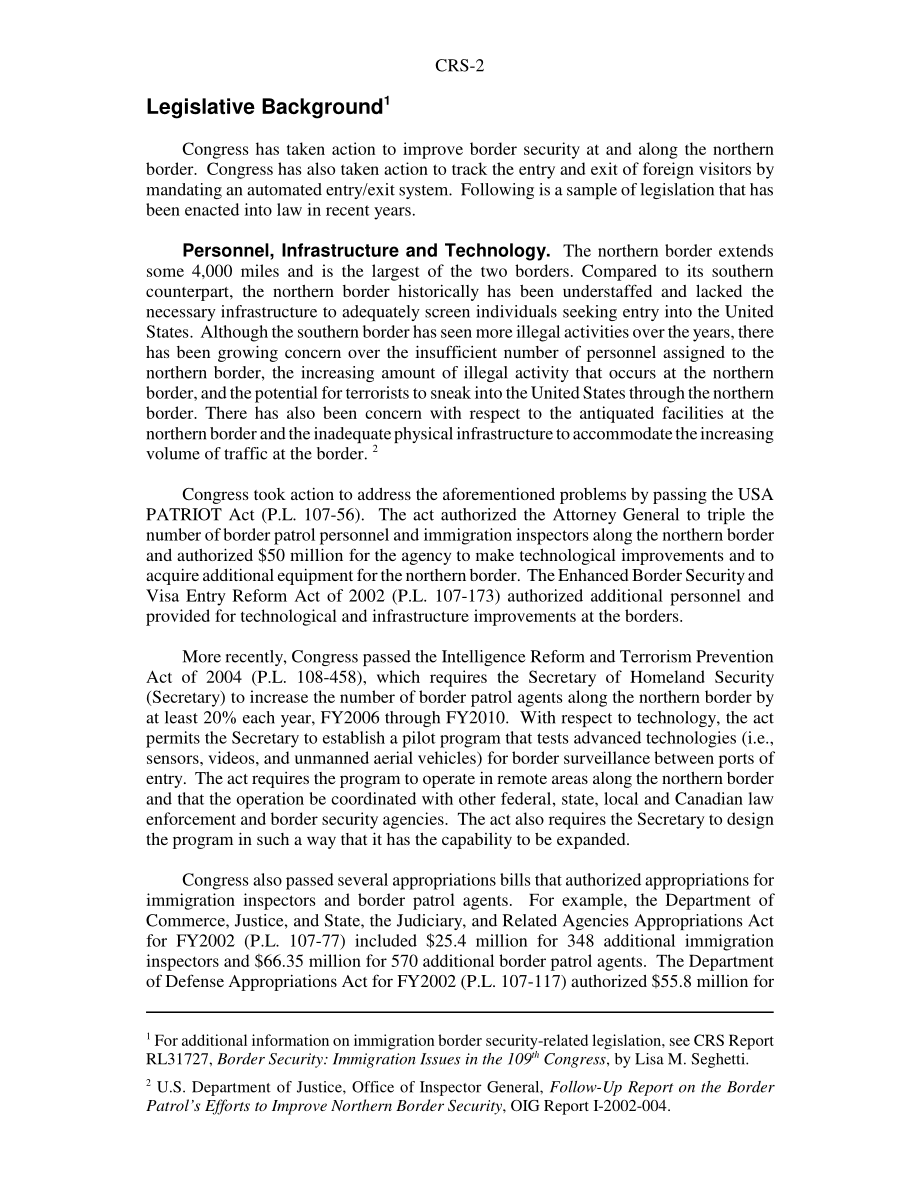 [20041228]RS21258_边境安全：美加移民边界问题.pdf_第2页