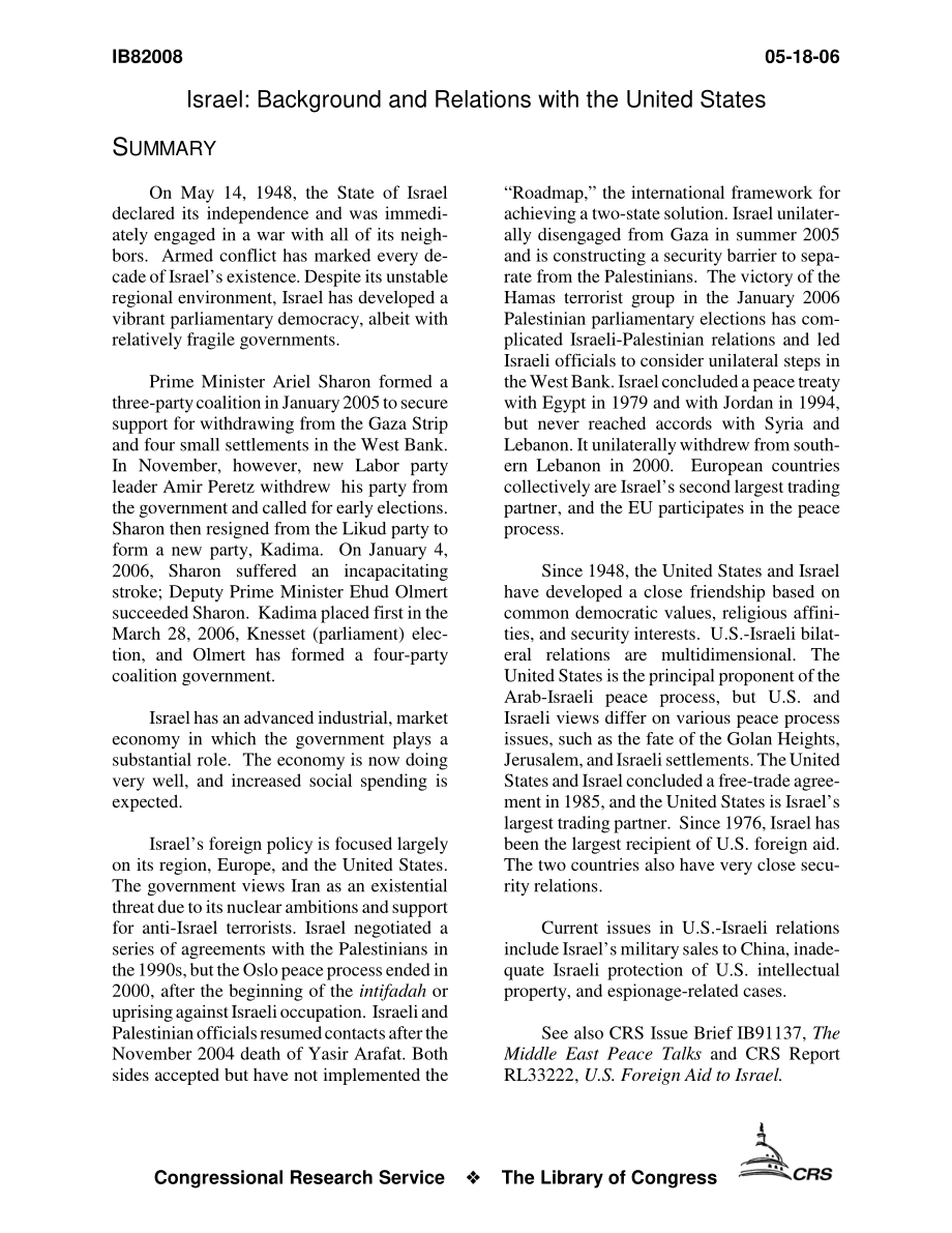 [20060518]IB82008_以色列：背景和与美国的关系.pdf_第3页