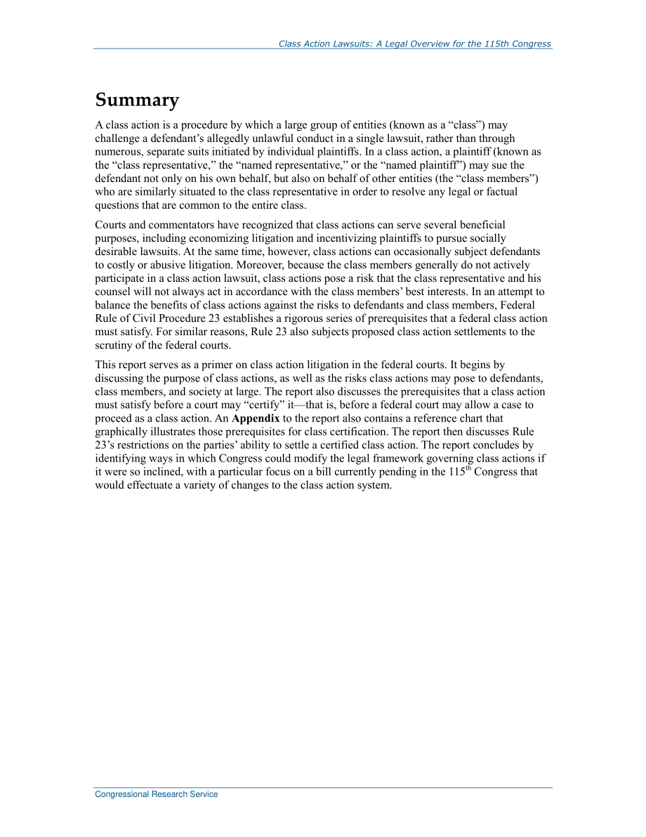 [20180411]R45159_集体诉讼：第115届国会法律概述.pdf_第2页