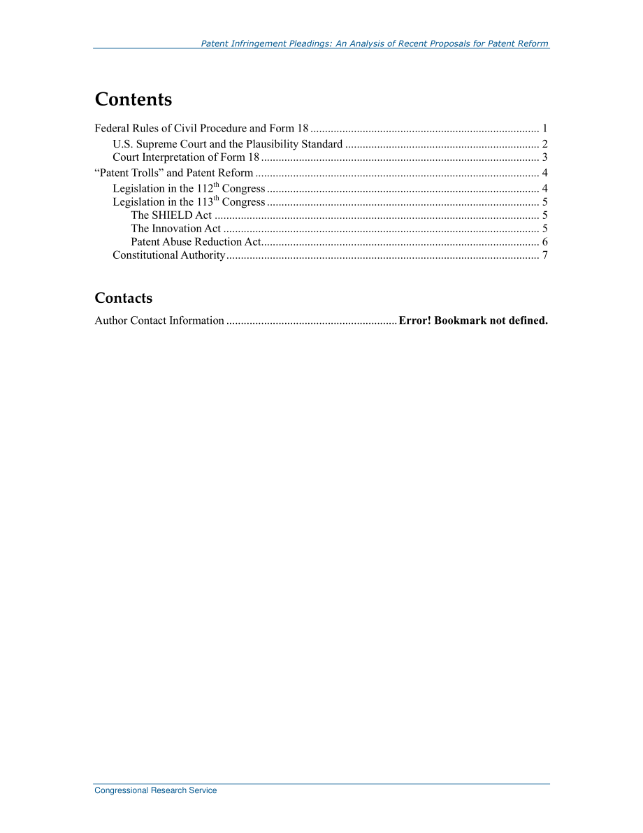 [20131122]R43321_专利侵权抗辩：近期专利改革建议分析.pdf_第3页