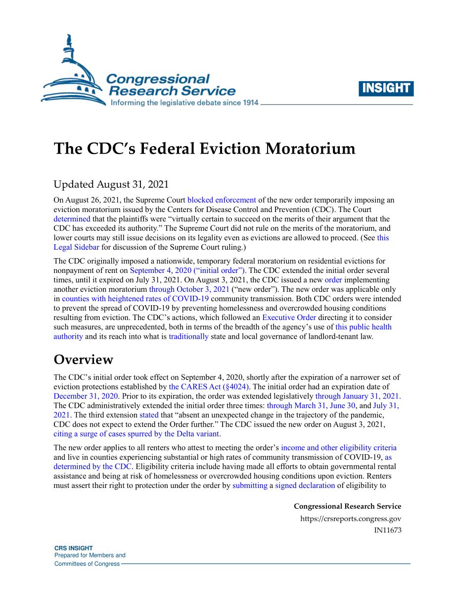[20210831]IN11673_CDC的联邦驱逐禁令.pdf_第1页