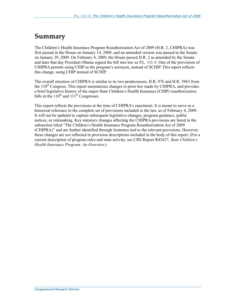 [20150121]R40226_P、 L.111-3 2009年儿童健康保险计划再授权法案.pdf_第2页
