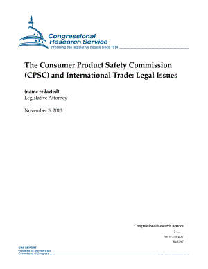 [20131105]R43297_消费品安全委员会（CPSC）和国际贸易：法律问题.pdf