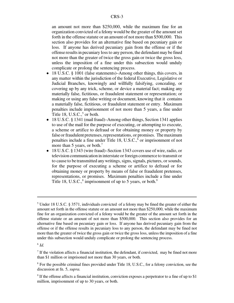 [20020325]RS21177_可能涉及安然公司倒闭事件的可能刑事条款.pdf_第3页