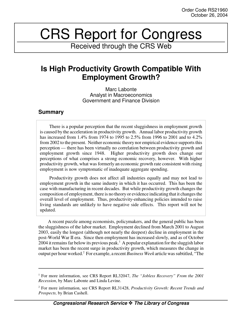 [20041026]RS21960_高生产率增长与就业增长是否相容？.pdf_第1页