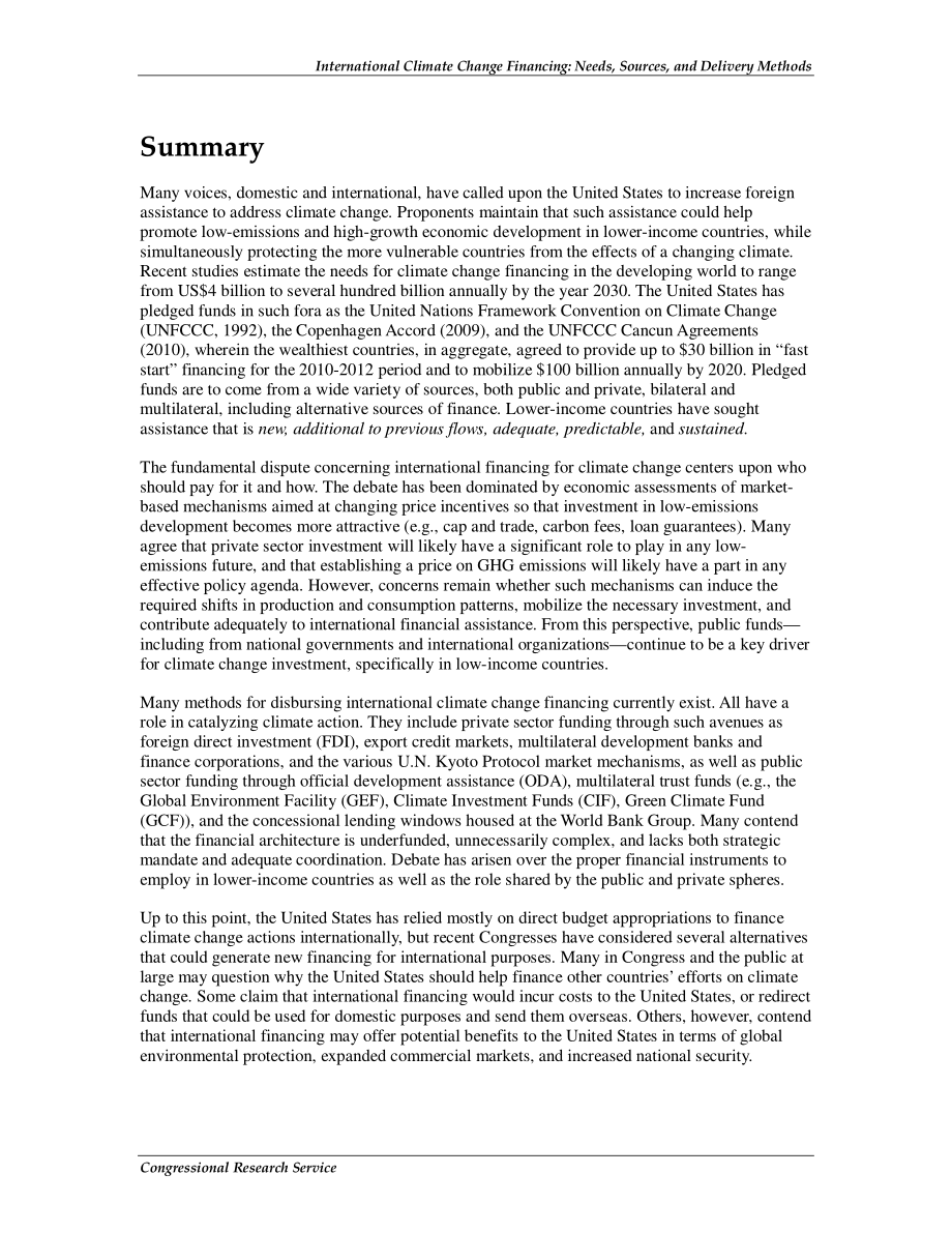 [20110505]R41808_国际气候变化筹资：需求、来源和交付方法.pdf_第2页