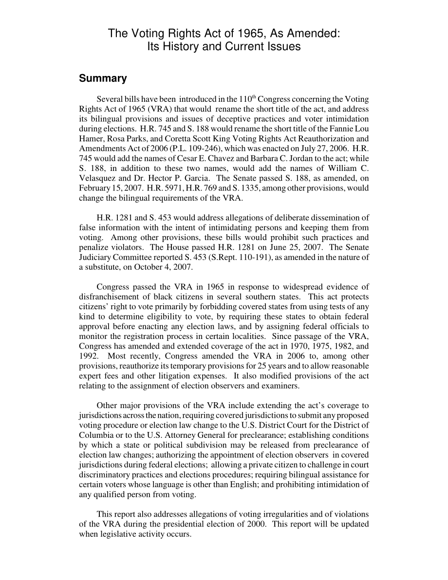 [20080612]95-896_经修订的1965年《投票权法》：其历史和当前问题.pdf_第2页