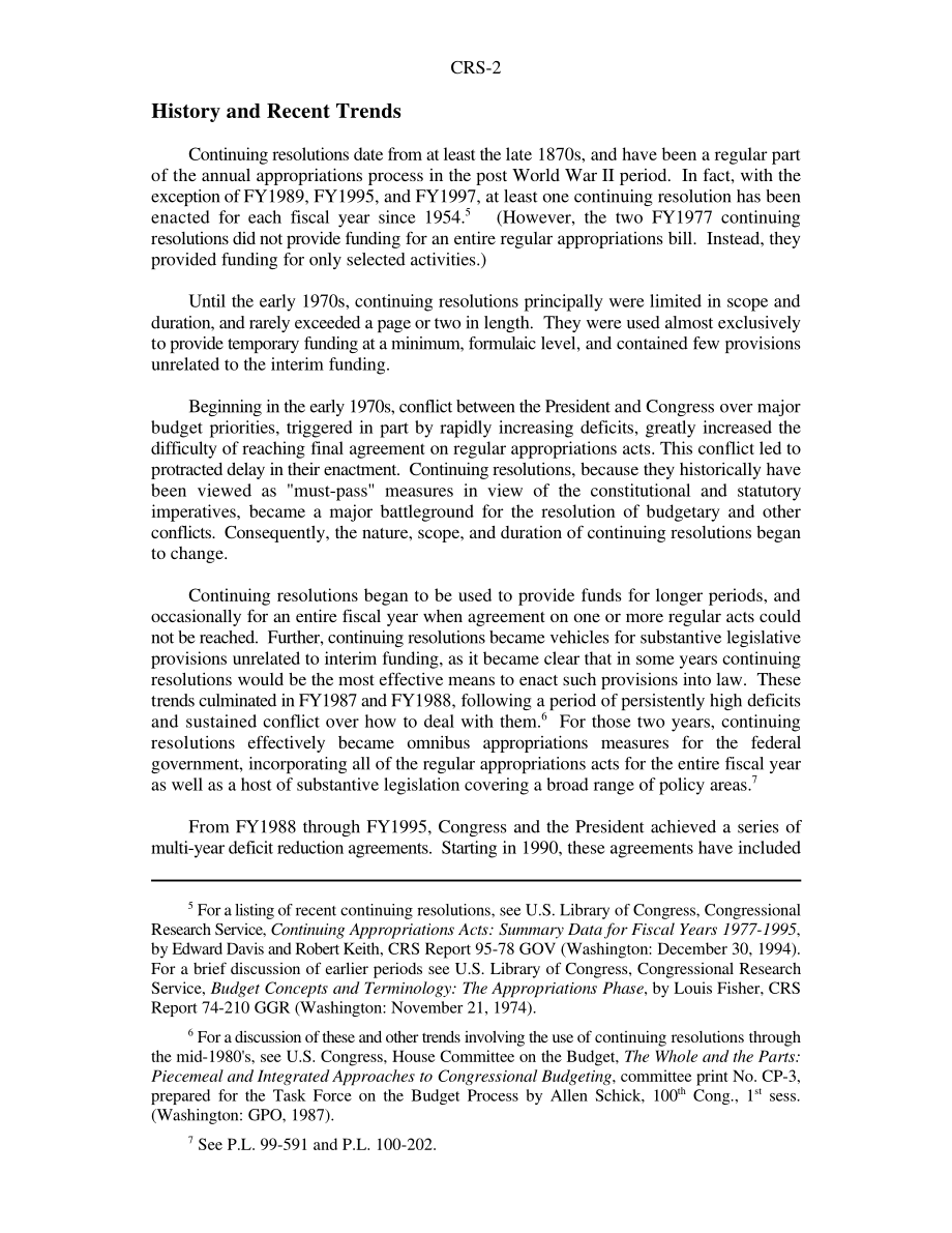 [19970926]97-892GOV_持续拨款法案：近期实践概述.pdf_第2页