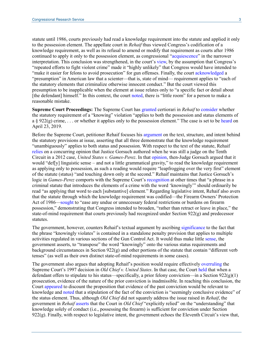 [20190621]LSB10290_你不知道的不会伤害你：最高法院将解决枪支犯罪的知识要求.pdf_第3页
