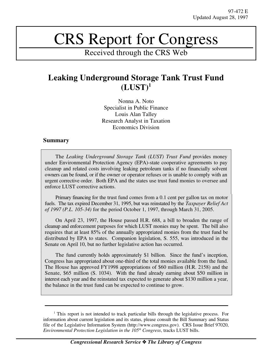 [19970828]97-472_泄漏地下储罐信托基金（LUST）1.pdf_第1页