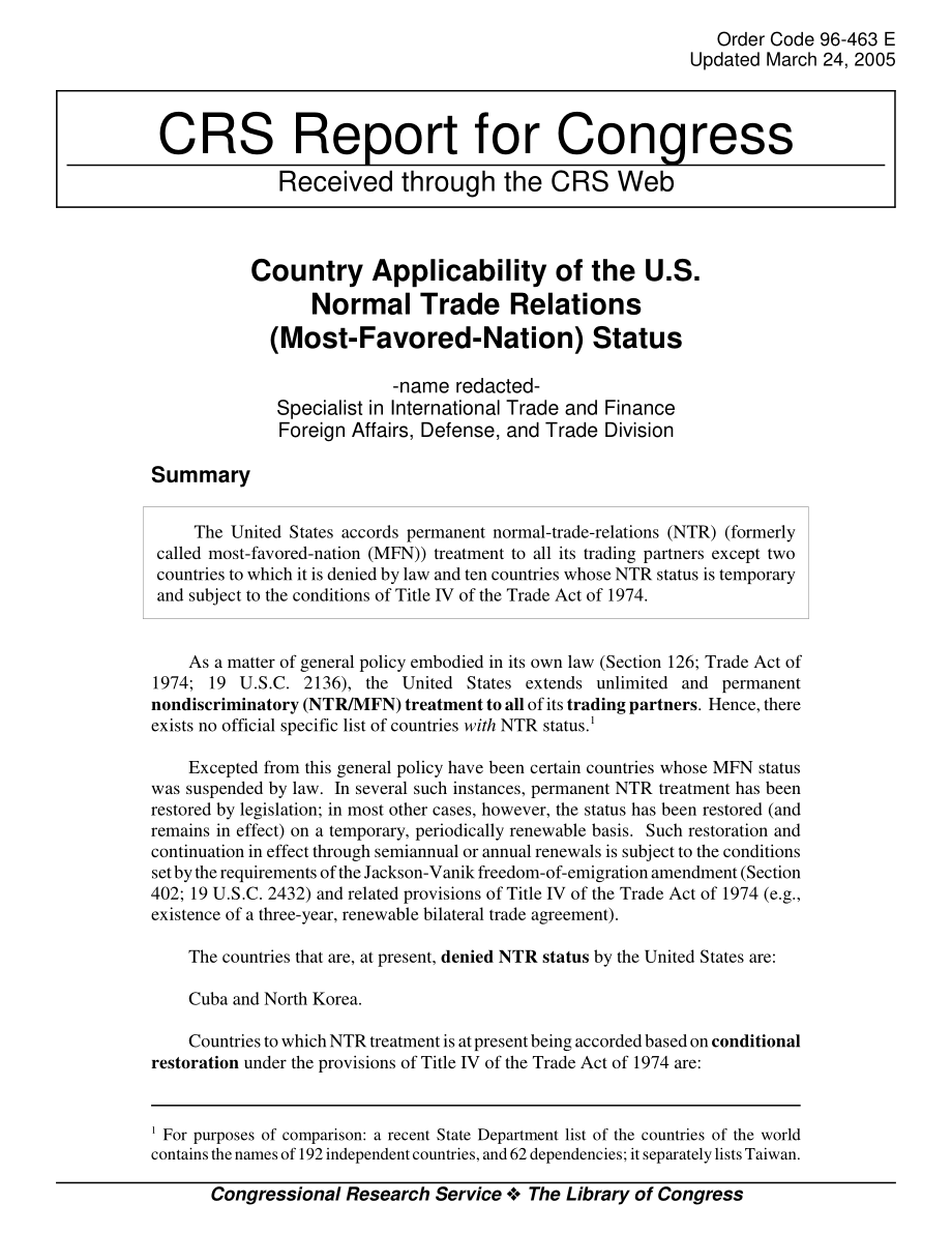 [20050324]96-463_美国正常贸易关系（最惠国）地位的国家适用性.pdf_第1页