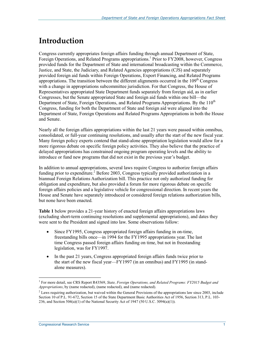 [20150324]R43751_国务院和外国业务拨款：1995-2015财年立法概况.pdf_第2页