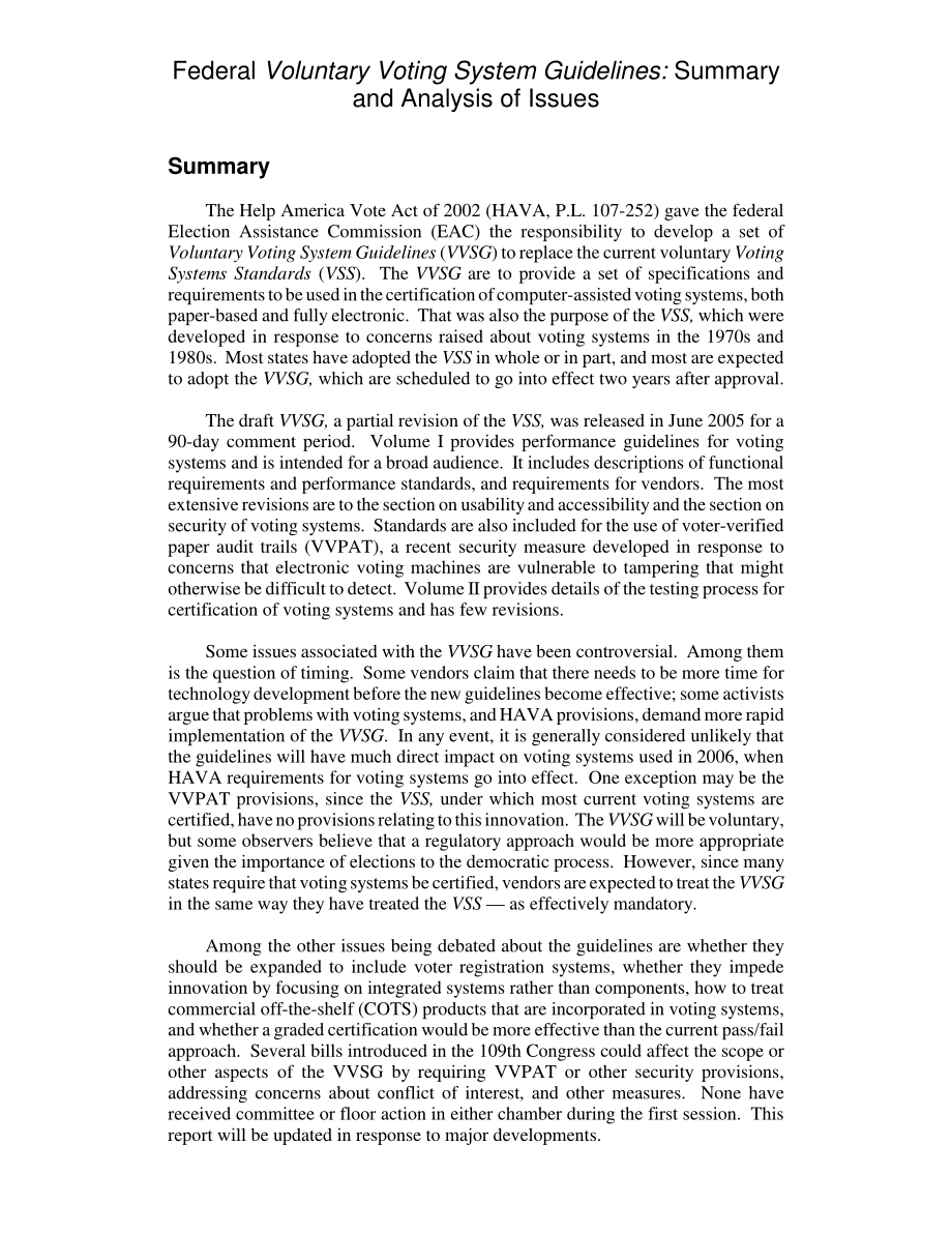 [20051109]RL33146_联邦自愿投票系统指南：总结和分析问题.pdf_第2页