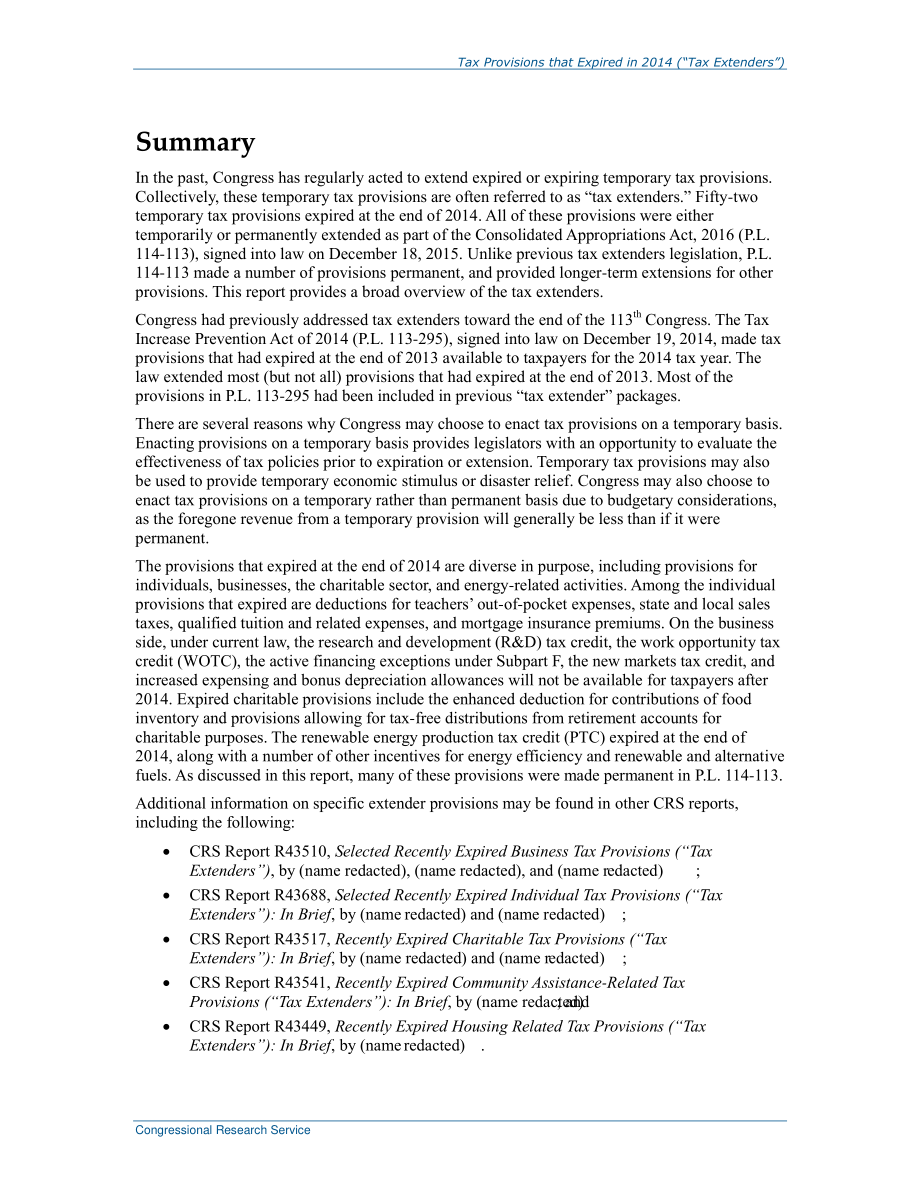 [20160330]R43898_2014年到期的税收规定（“税收扩展器”）.pdf_第2页