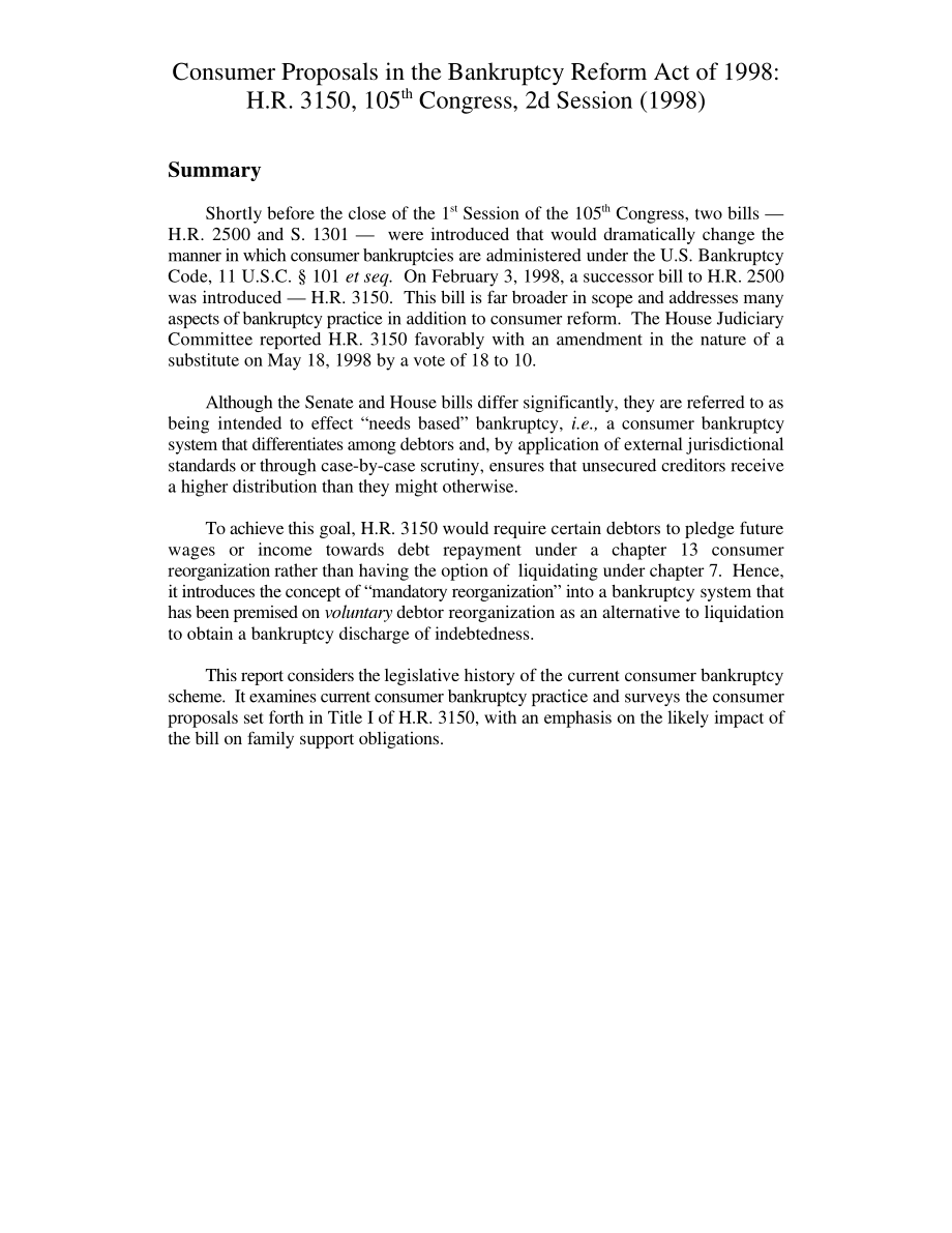 [19980601]98-517A_1998年破产改革法案中的消费者提案：H、 R3150年第105届国会第二届会议（1998年）.pdf_第3页