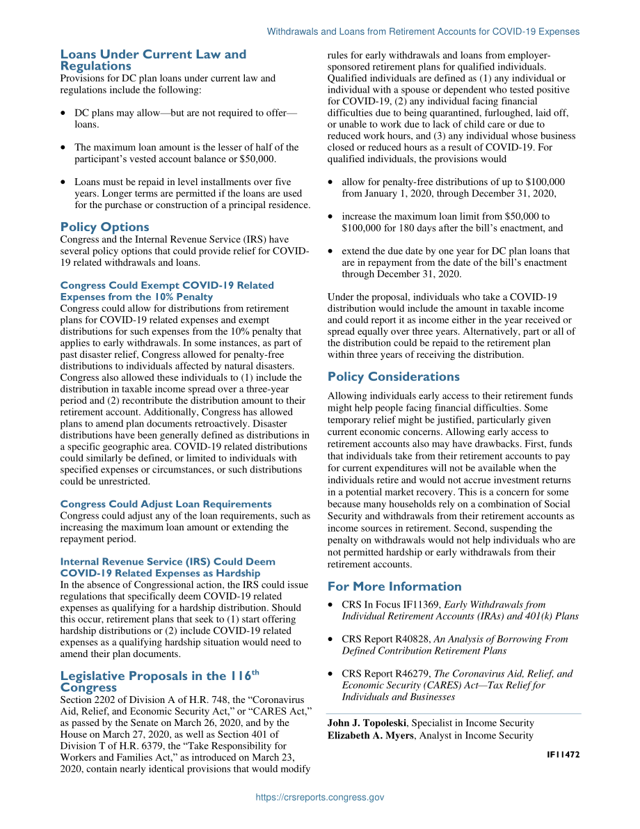 [20200327]IF11472_2019冠状病毒疾病费用的退休账户提款和贷款.pdf_第2页