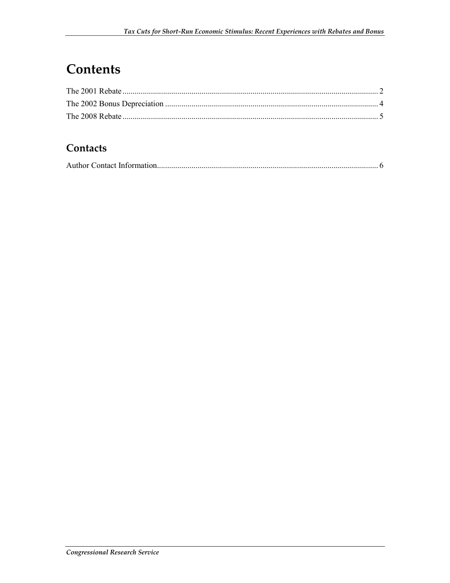 [20130118]RS22790_短期经济刺激减税：回扣和奖金折旧的近期经验.pdf_第3页