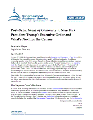 [20190719]LSB10327_Post-Department of Commerce v.New York案：特朗普总统的行政命令和人口普查的下一步行动.pdf
