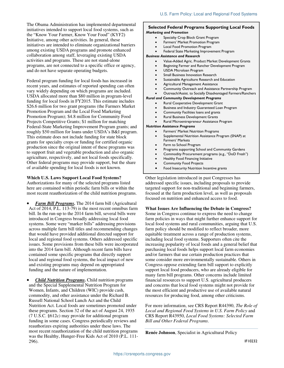 [20160224]IF10232_美国农场政策：地方和区域粮食系统.pdf_第2页