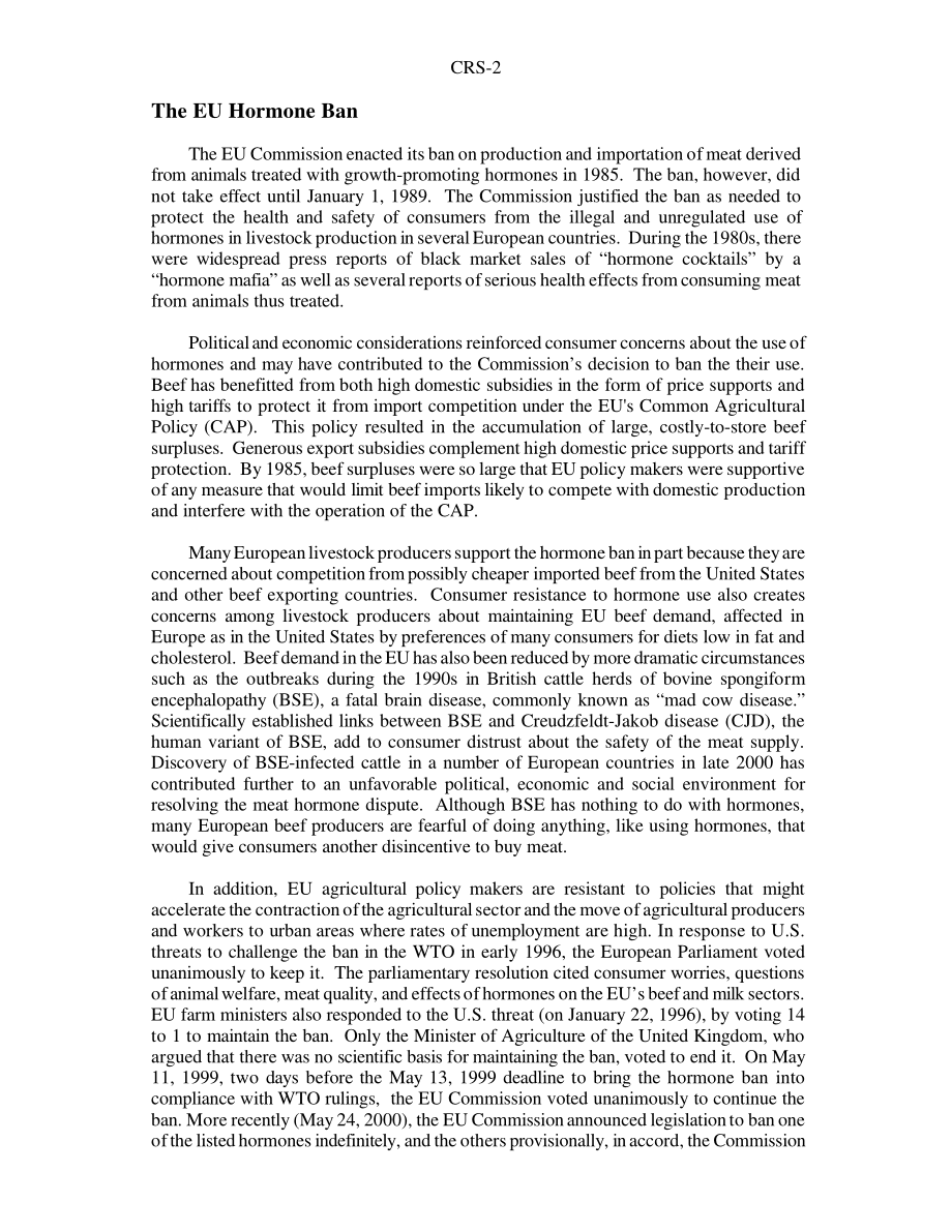[20001219]RS20142_欧盟禁止激素处理过的肉类.pdf_第2页
