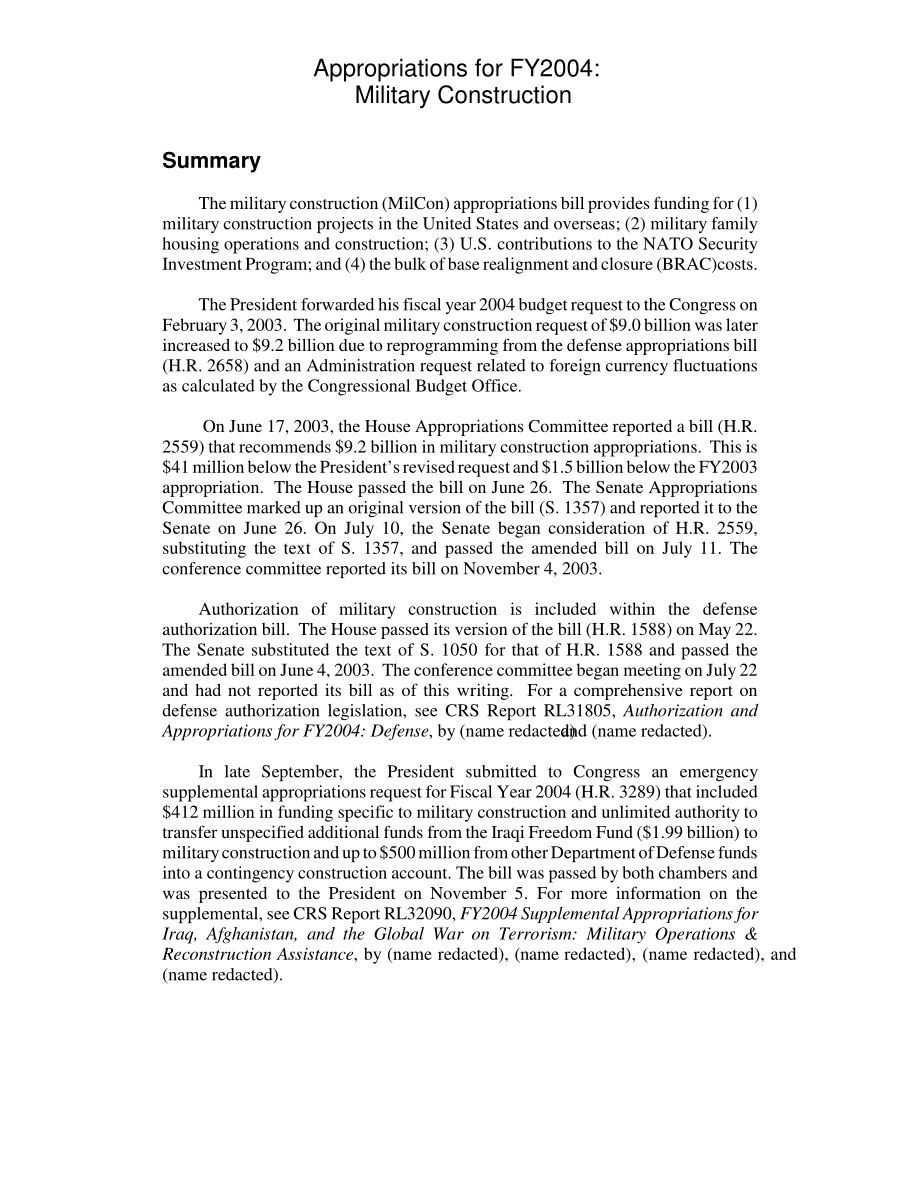 [20031106]RL31810_2004财年拨款：军事建设.pdf_第3页