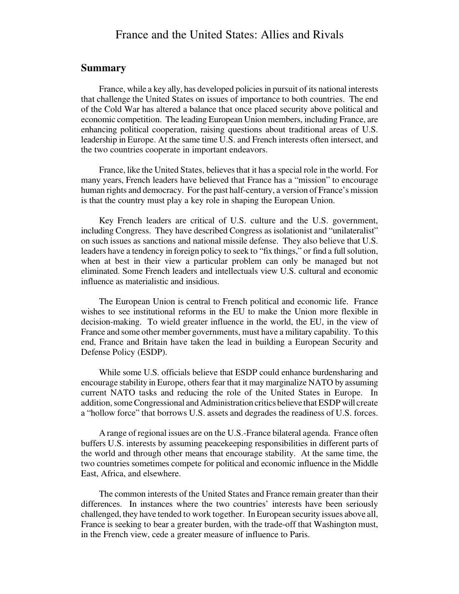 [20000815]RL30646_法国和美国：盟友和对手.pdf_第2页