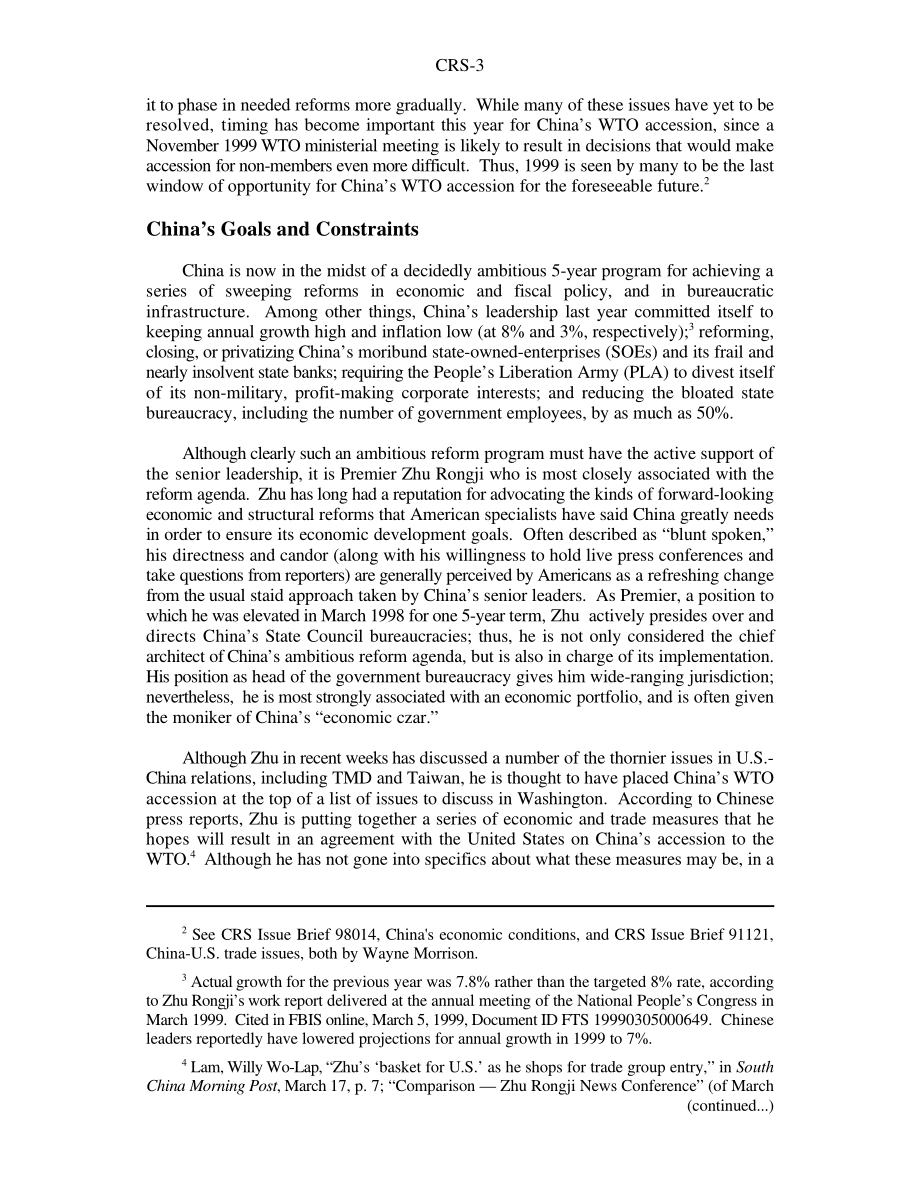 [19990330]RS20135_中美峰会：朱镕基总理1999年4月访华.pdf_第3页
