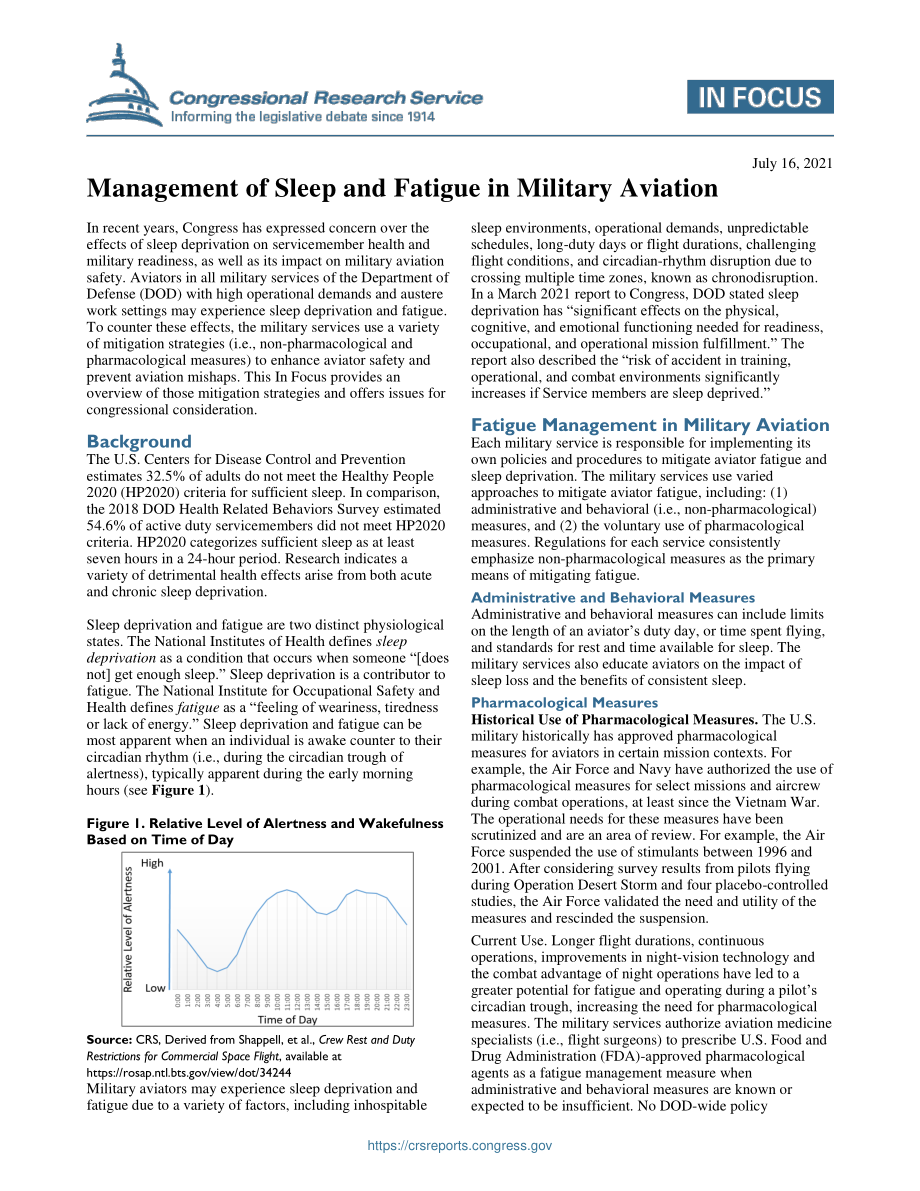 [20210716]IF11881_军用航空中的睡眠与疲劳管理.pdf_第1页