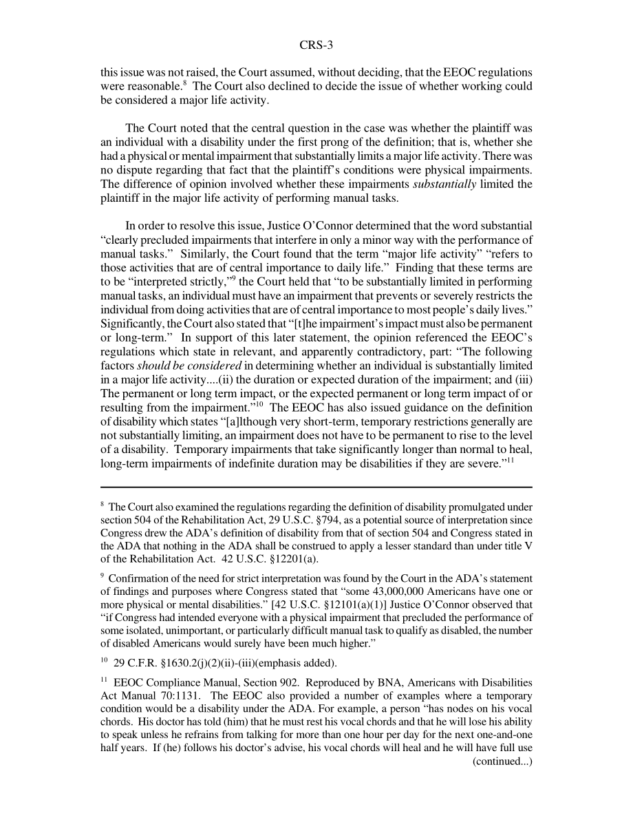 [20020115]RS21105_美国残疾人法案：丰田汽车制造诉威廉姆斯.pdf_第3页