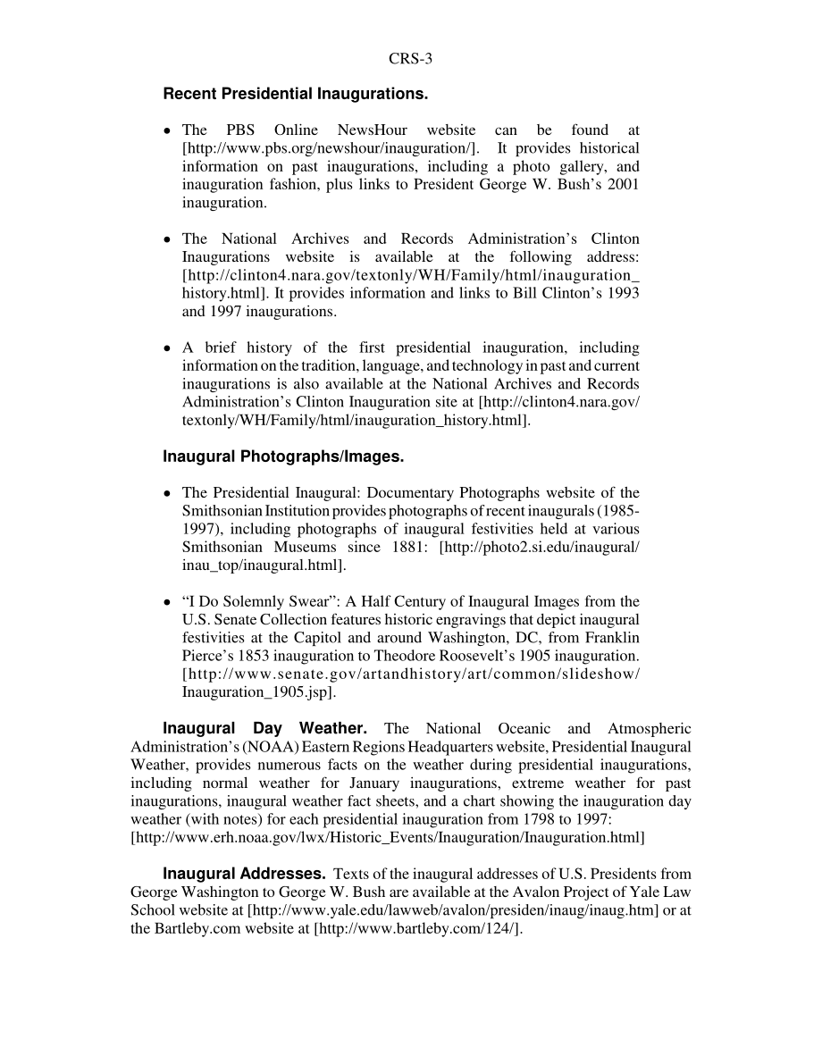 [20041207]RS21950_2005总统就职典礼：就职庆典的基本事实和信息.pdf_第3页