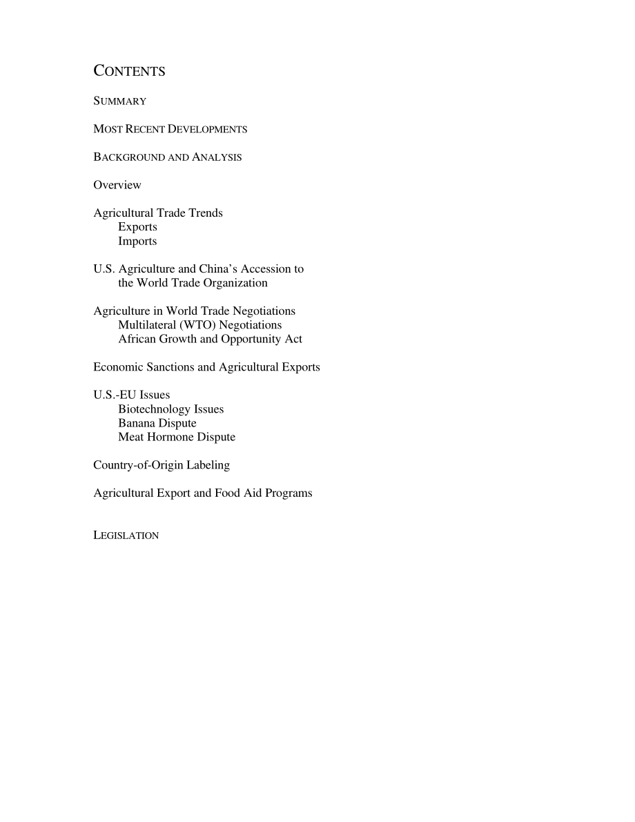 [20000519]IB10040_第106届国会的农业贸易问题.pdf_第2页
