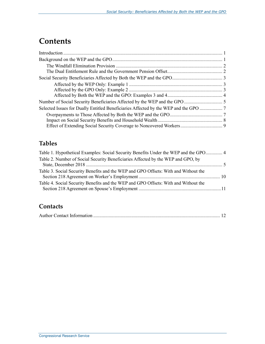 [20190730]R45845_社会保障：受意外收入消除规定（WEP）和政府养老金抵消（GPO）影响的受益人.pdf_第3页