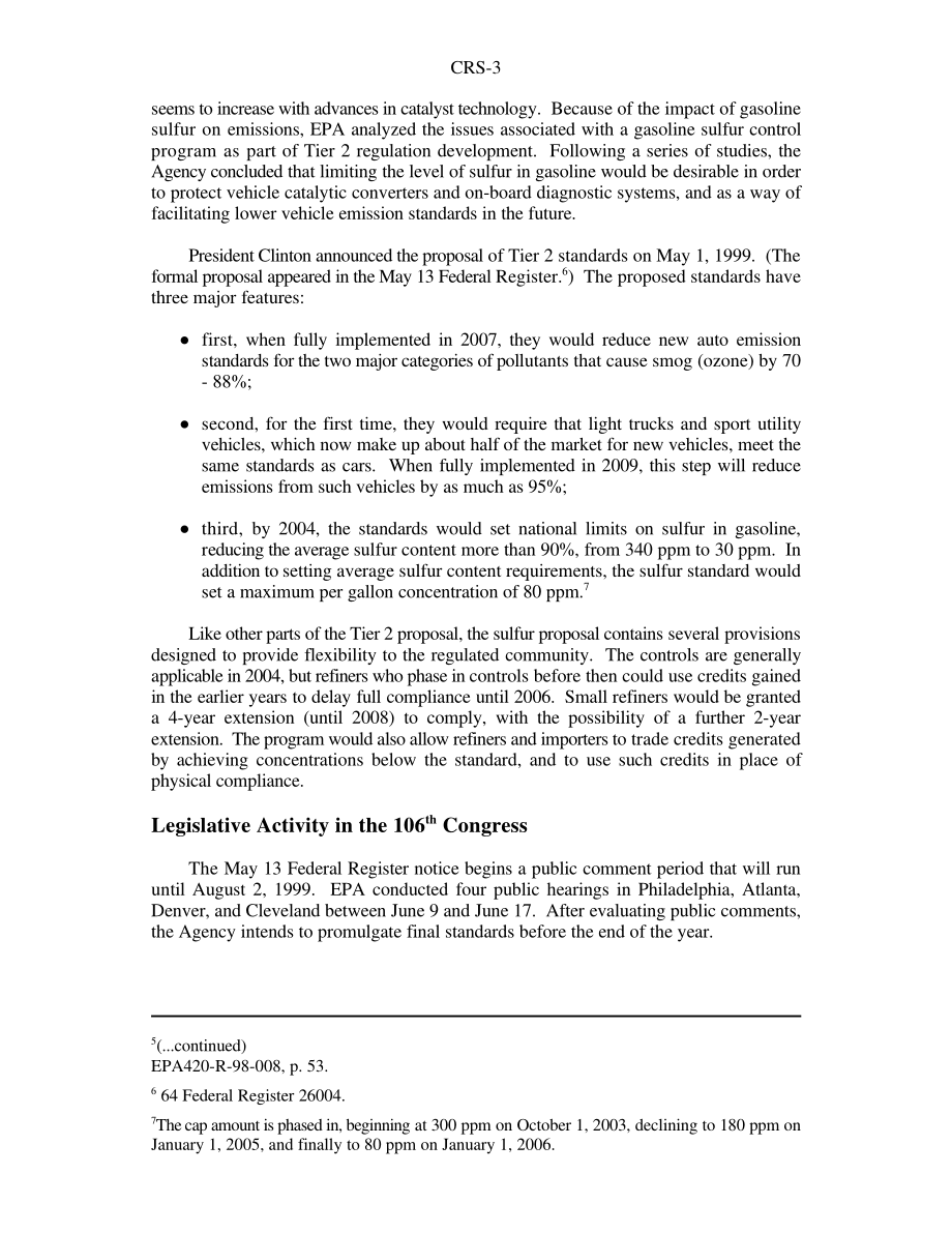 [19990712]RS20163_汽油中的硫与第106届国会.pdf_第3页