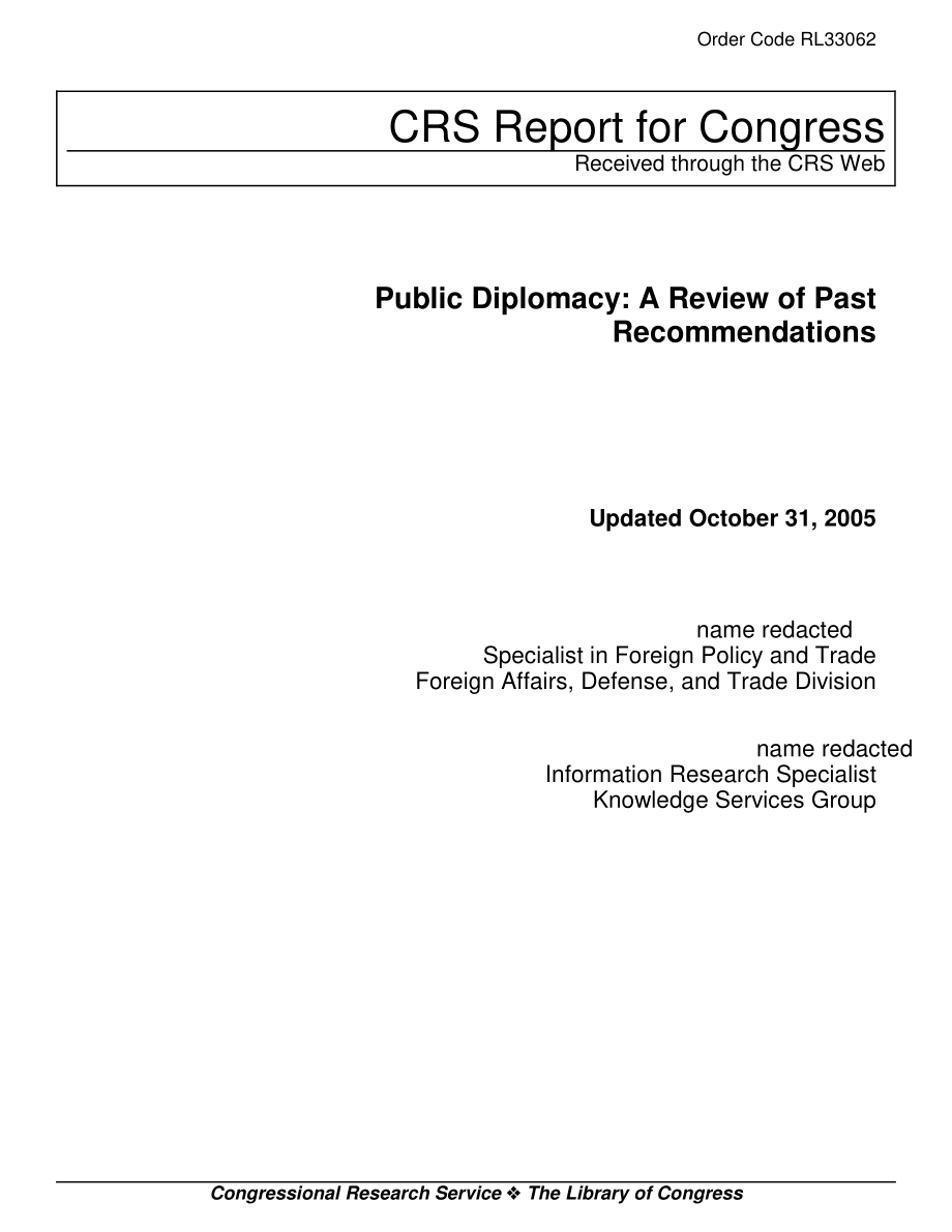 [20051031]RL33062_公共外交：回顾过去的建议.pdf_第1页